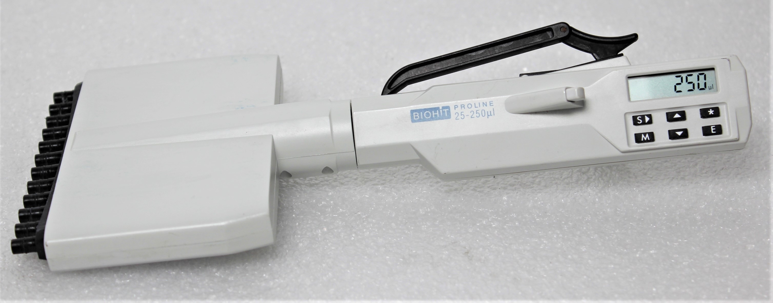 Biohit Proline Electronic Pipette 25-250uL Liquid Handling 12-Channel 80 Characters