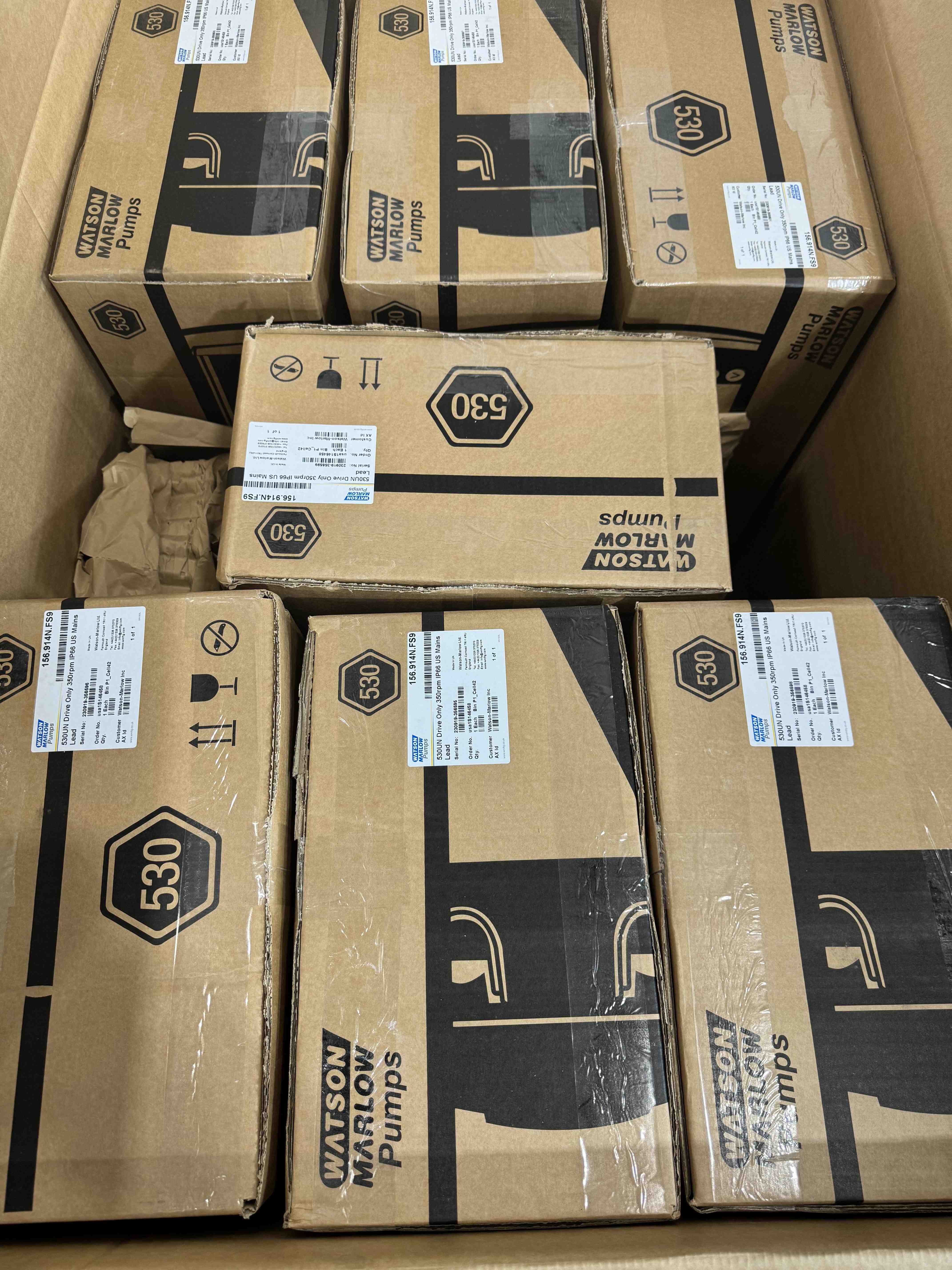 Watson Marlow 530UN Peristaltic Pump 350rpm IP66 New In Box