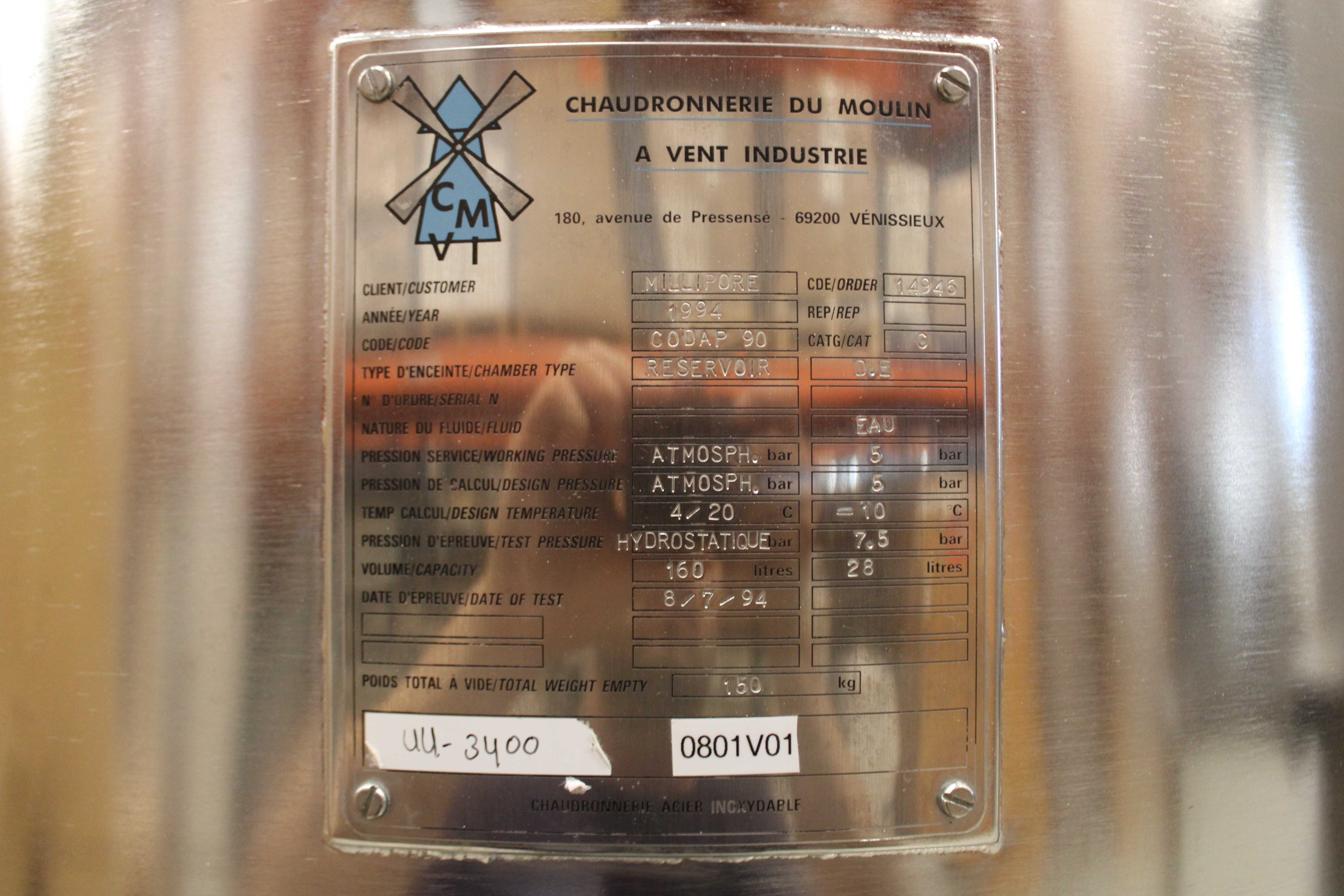 3D Systems UU-3400 Clarification Concentration System Used Functional No Test