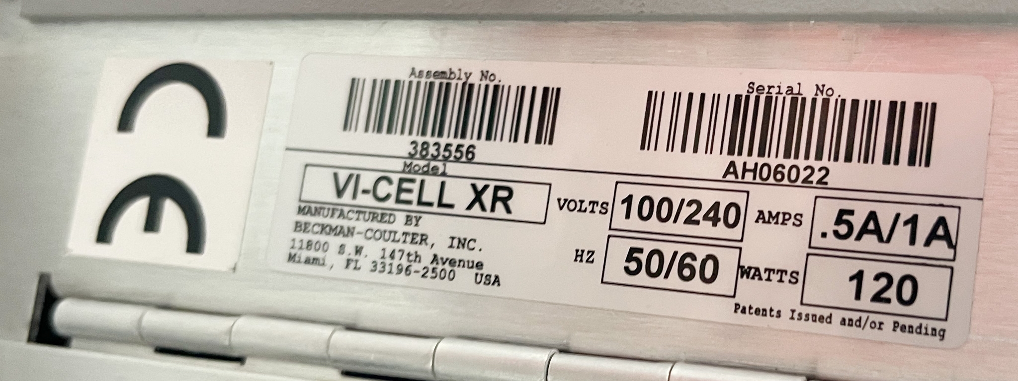 Beckman Coulter VI-Cell XR Analyzer Cell Viability Includes Computer 2018