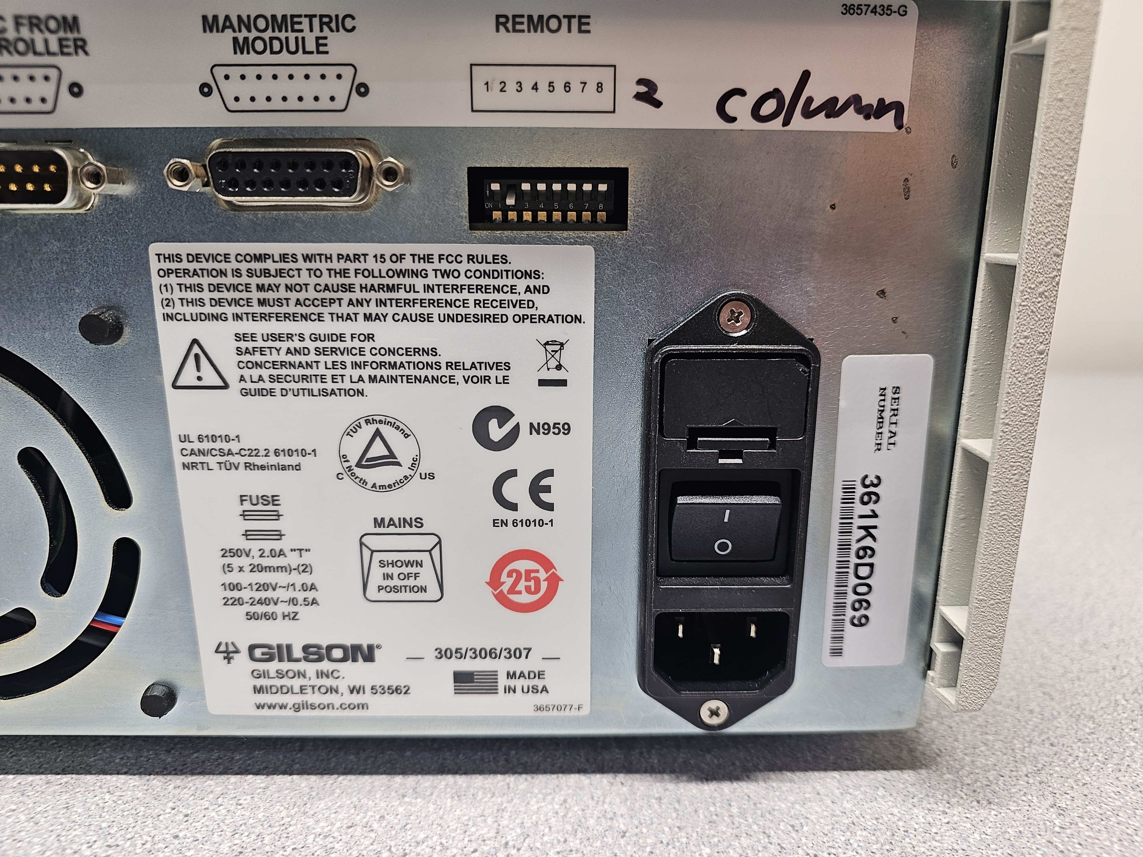 Gilson 306 HPLC Pump for Analytical & Preparative Chromatography