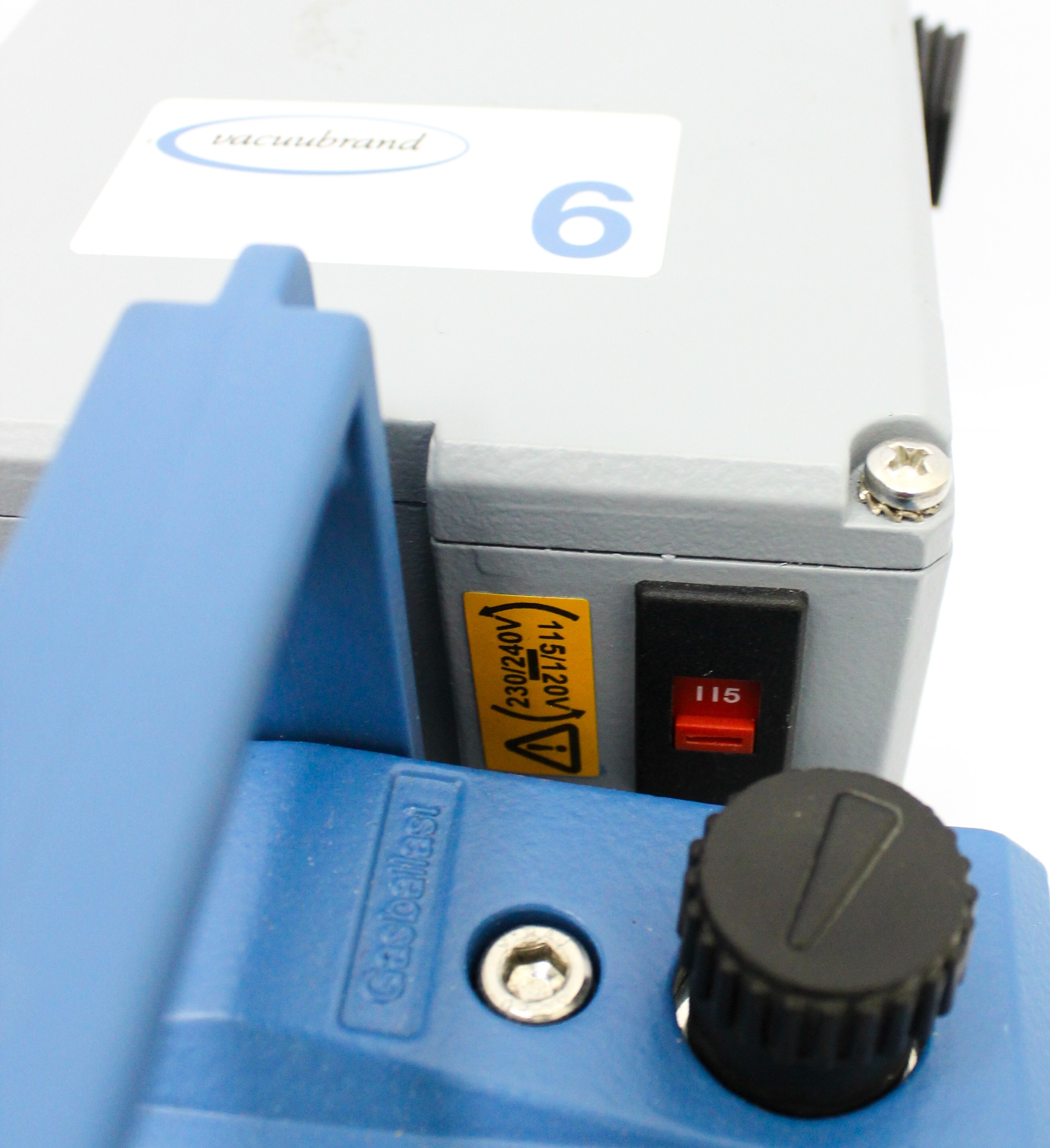 Vacuubrand RE 6W Vacuum Pump Rotary Vane Low Ultimate Vacuum Chem Use