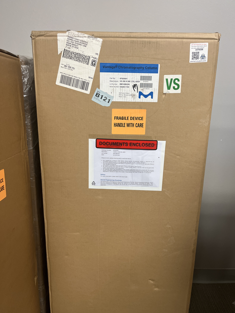 Millipore Vantage S2 Column VS250x500 Chromatography Column 22.8-53.3L USA