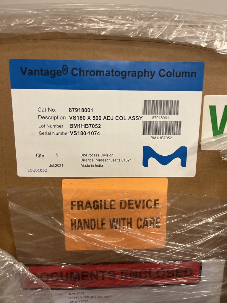 Millipore Vantage S2 Column VS 180 x 500 Chromatography for Protein Purification