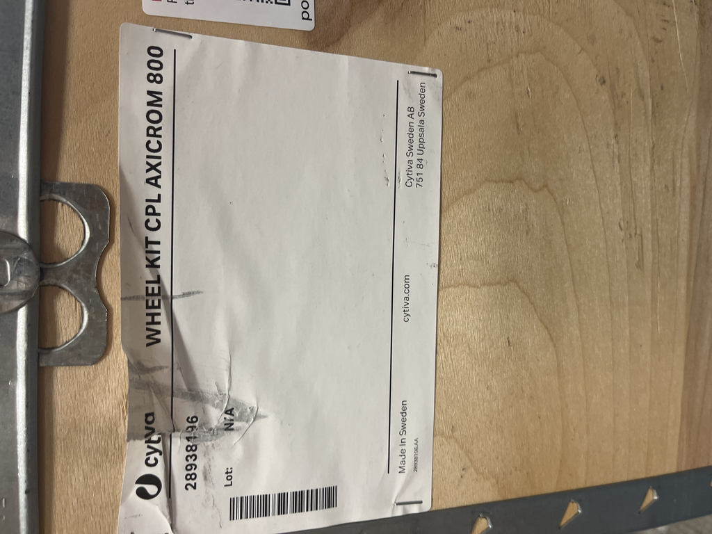 Cytiva Wheel Kit CPL AXICROM 800 Chromatography Accessory New