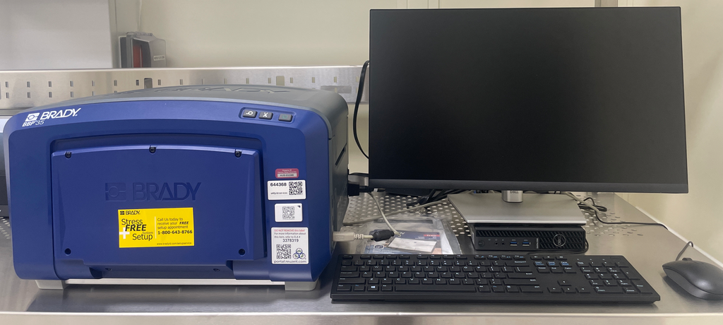 Brady BBP35 Label Printer with Computer & Software Excellent Condition