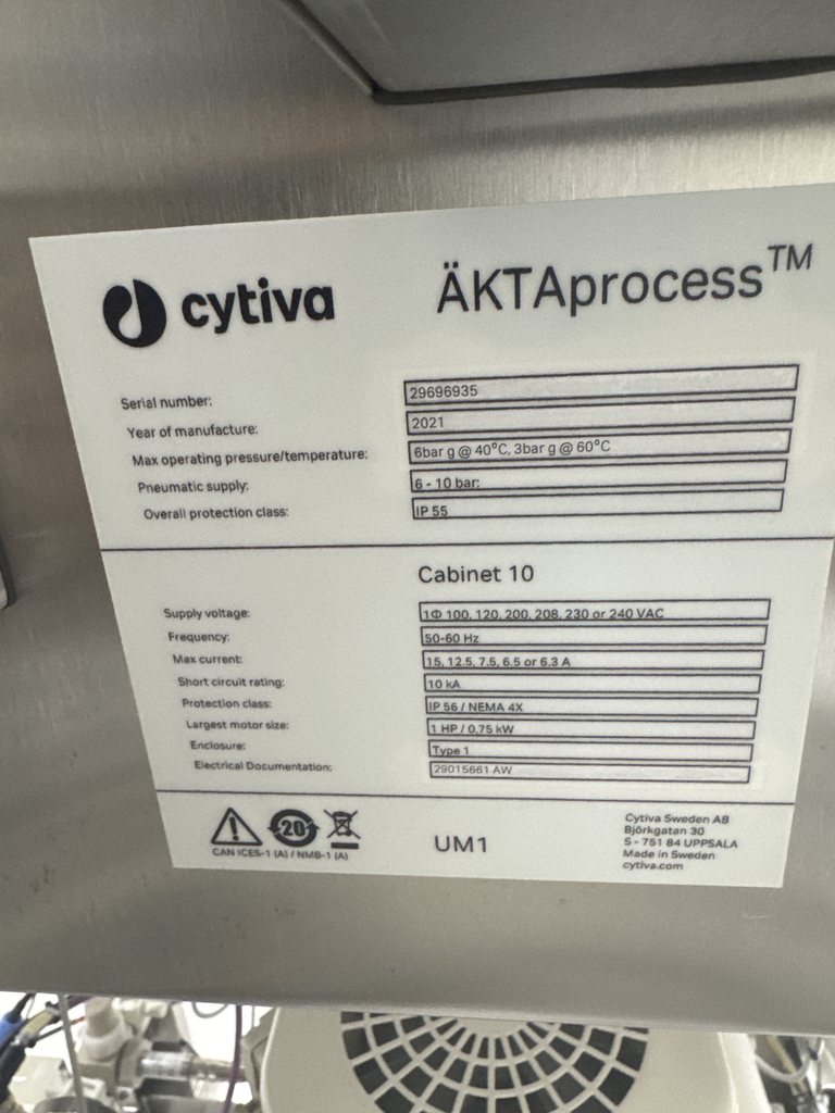 Cytiva AKTA Process Chromatography System - Lab Equipment, Excellent Condition