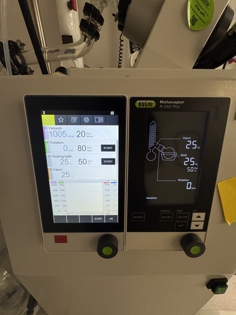 BUCHI Rotavapor R-250 Pro Distillation System 19L/h 180C Ethanol Switzerland