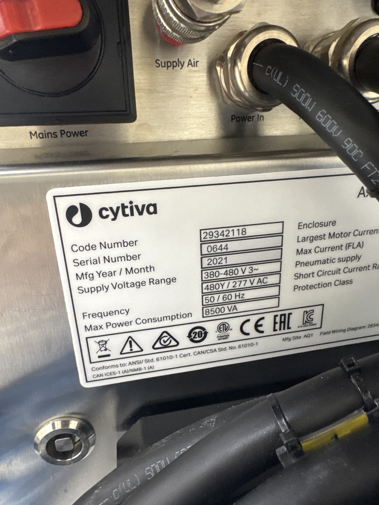 Cytiva Master 300-2000 Controller Bioreactor Controller VG Condition State