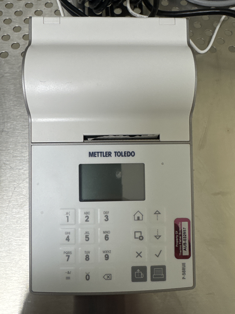 Mettler Toledo P-58RUE Analytical Printer Accessory Functions w/ Cables