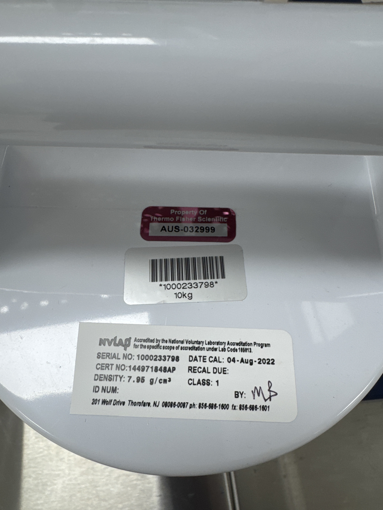 Mettler 10kg Calibration Weight Scale Accessories Reliable Utility