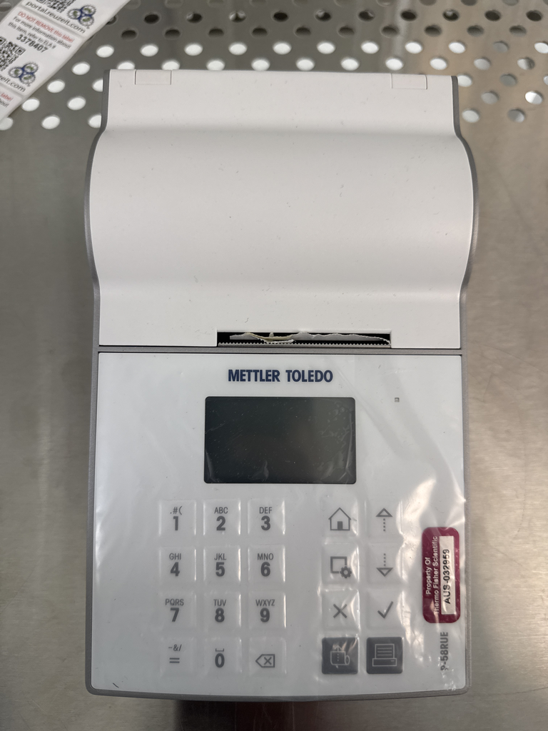 Mettler P-58RUE Printer Analytical Accessory Very Good Condition USA Made