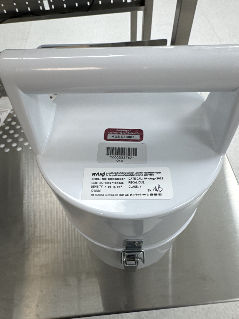 Mettler Toledo 10kg Calibration Weight Analytical Calibration Accessory