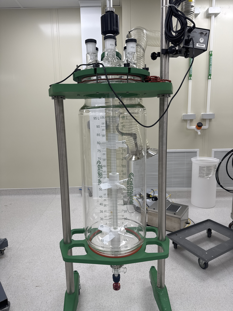 Chemglass 100L Reactor System Unjacketed 6-Neck Digital Controller XP