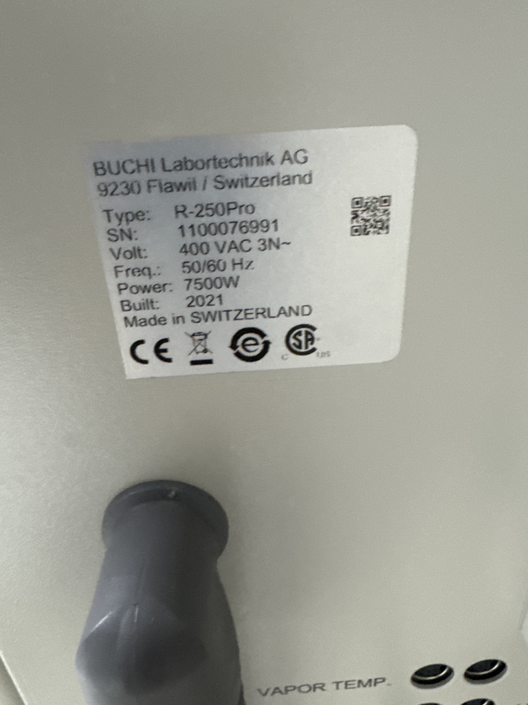BUCHI Rotavapor R-250 Pro Industrial Rotovap Up to 25L 180°C