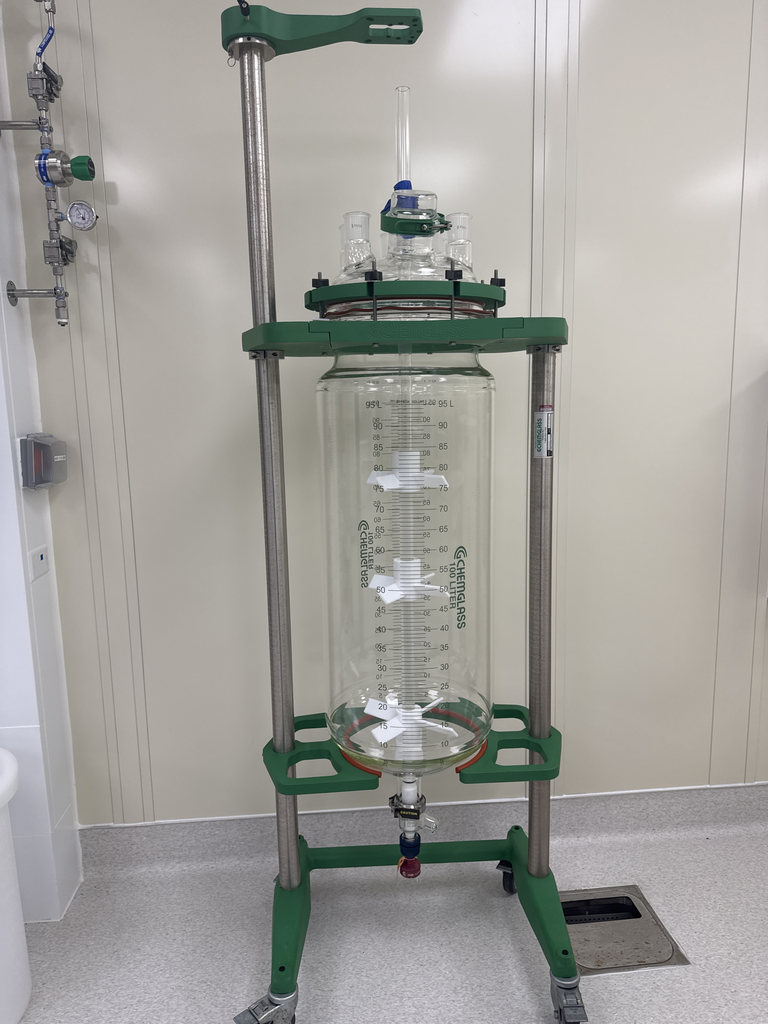 Chemglass 100L Process Reactor System Unjacketed 7-Necks Excellent Condition