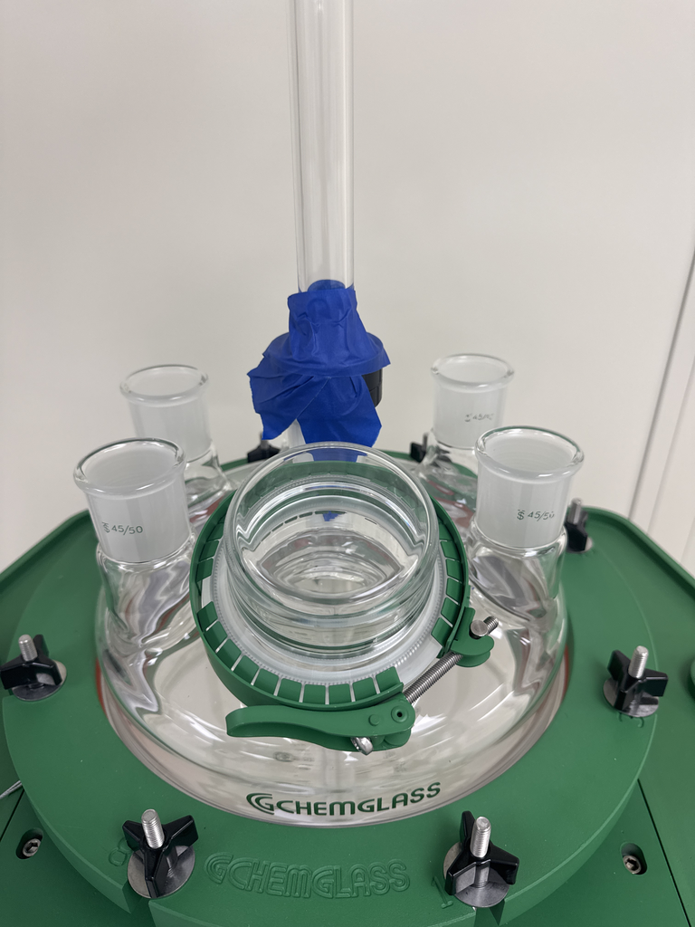 Chemglass 100L Process Reactor System Unjacketed 7-Necks Excellent Condition