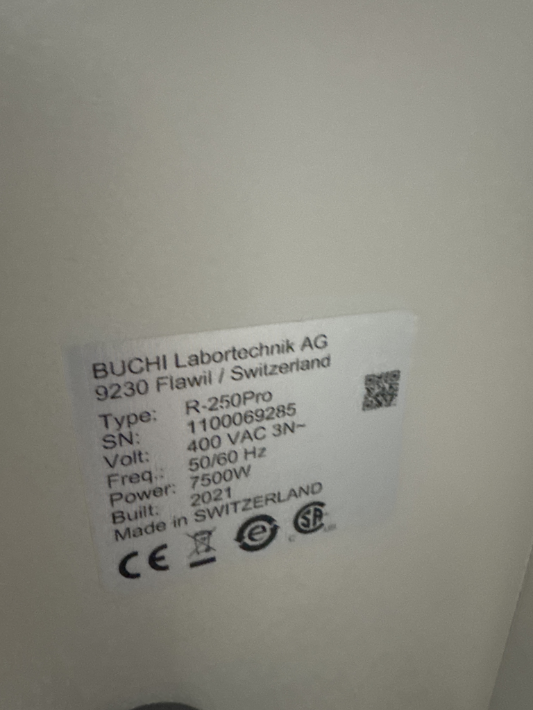 BUCHI Rotavapor R-250 Pro Evaporator Rotovap Near New Condition