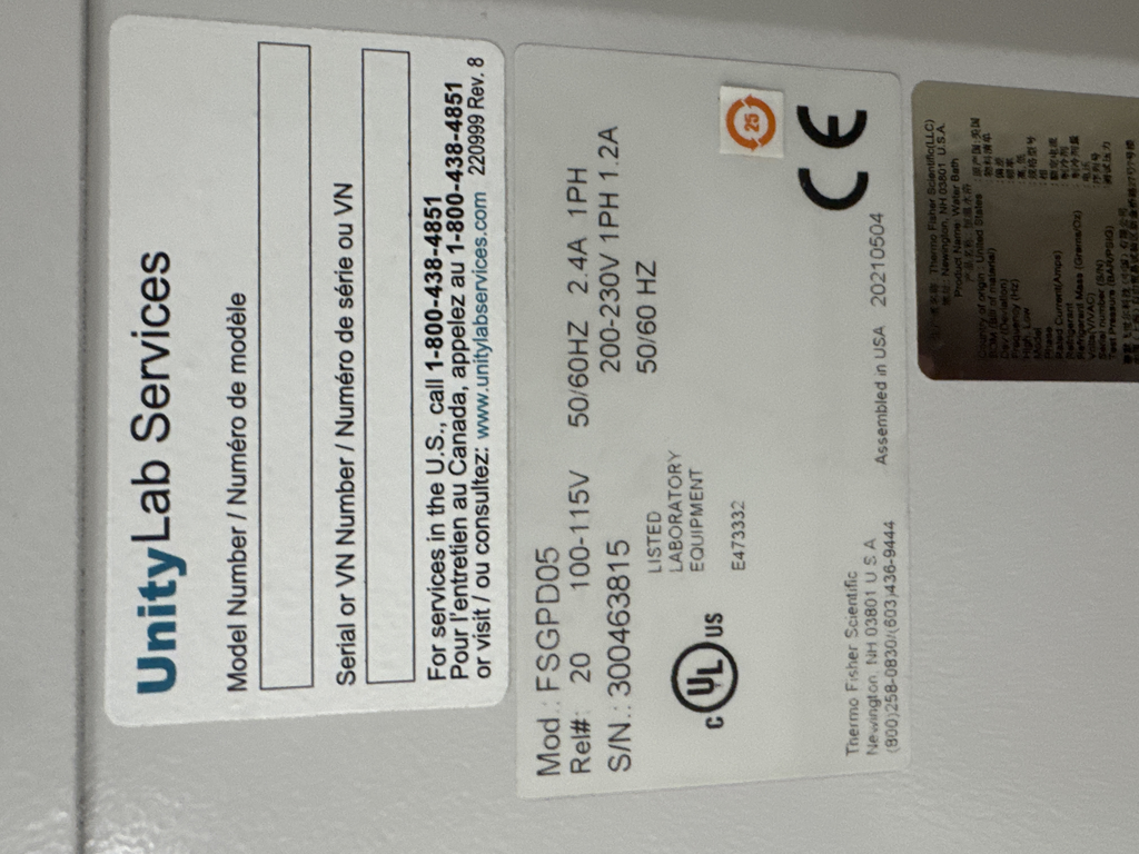 Fisher Isotemp GPD 05 Water Bath Lab Equipment Includes Computer