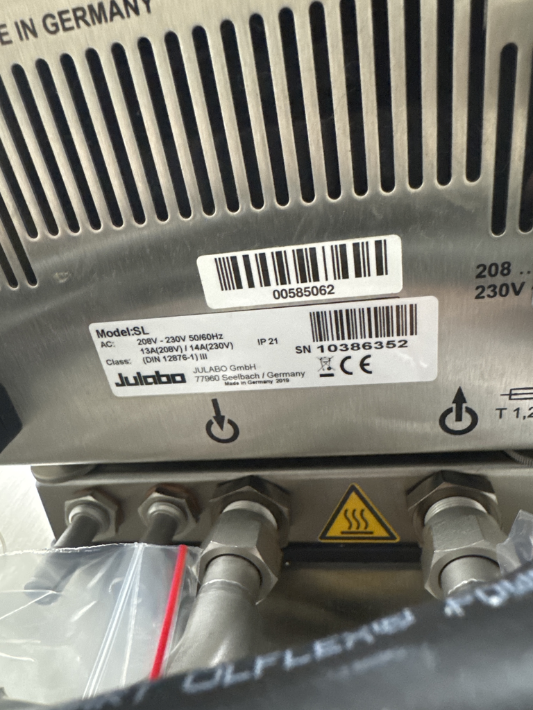 Julabo FP51 Ultra-Low Refrigerated Heater Chiller -51C to +200C 11L Capacity