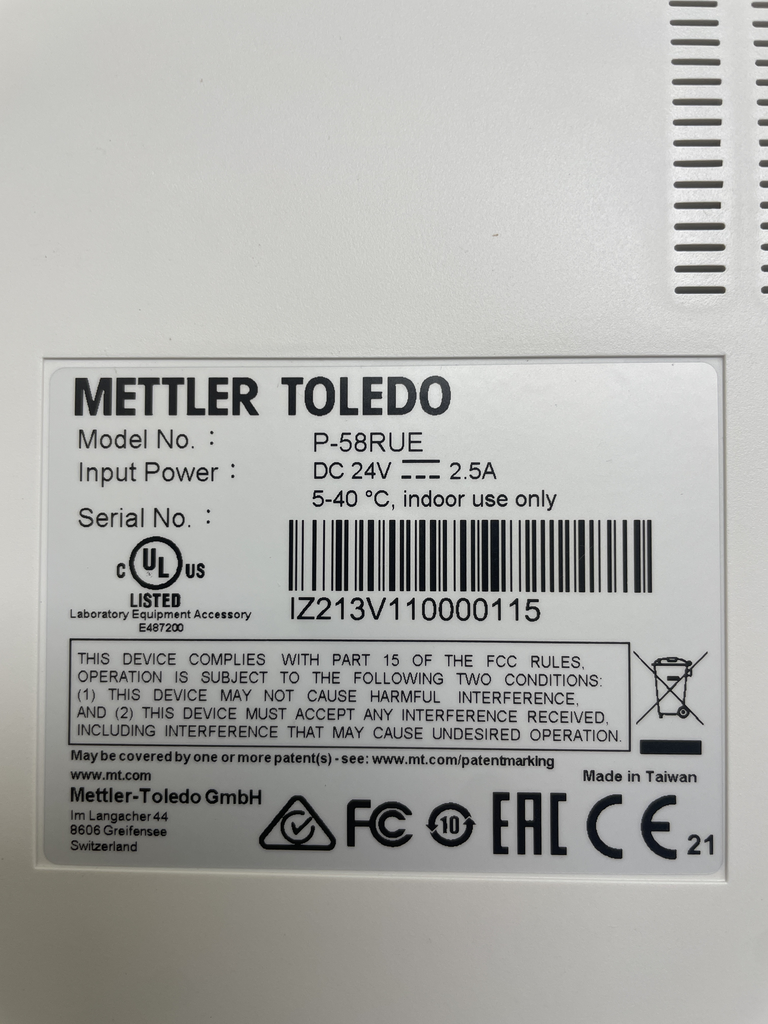 Mettler Toledo P-58RUE Printer Computer IT Printer Excellent Condition