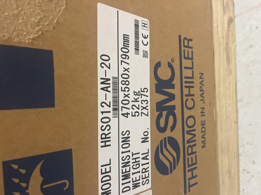 SMC HRS012 Thermo Chiller Air Cooled 1300W Self Diagnosis Compact Design