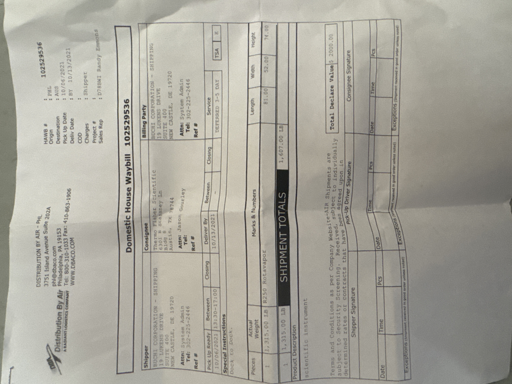 BUCHI Rotavapor R-250 Pro Distillation System 25L Industrial Lab Use