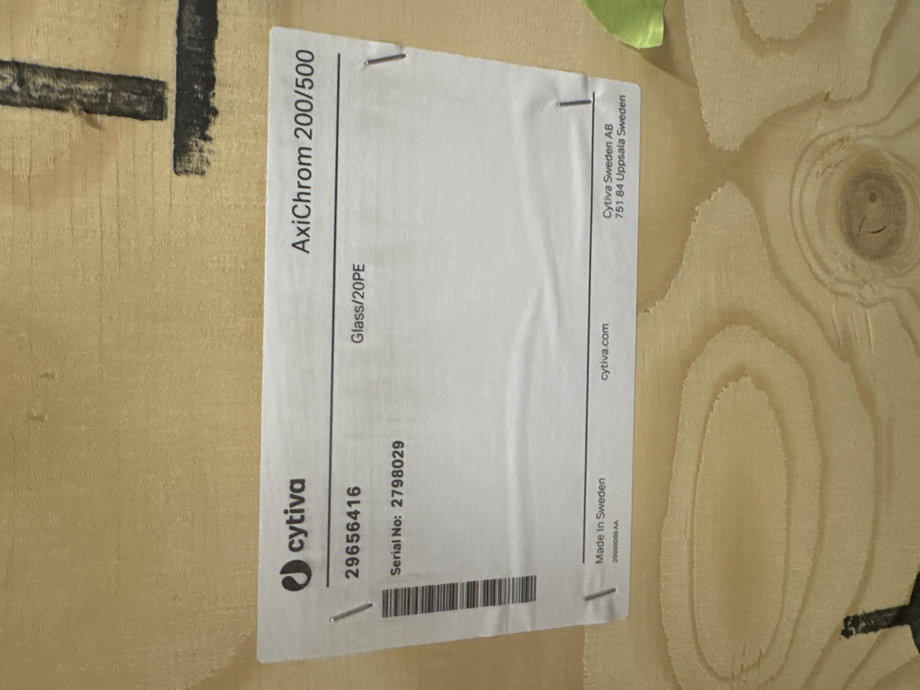 Cytiva AxiChrom Column 200/500 Process Chromatography Column for Bioprocessing