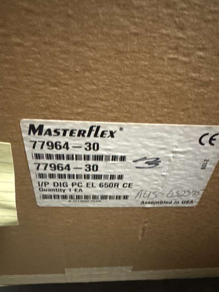 MasterFlex 77964-30 Process Pump: Digital I/P, Good Condition
