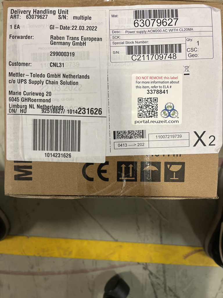 Mettler Toledo ACM200 Power Supply Laboratory Testing Equipment