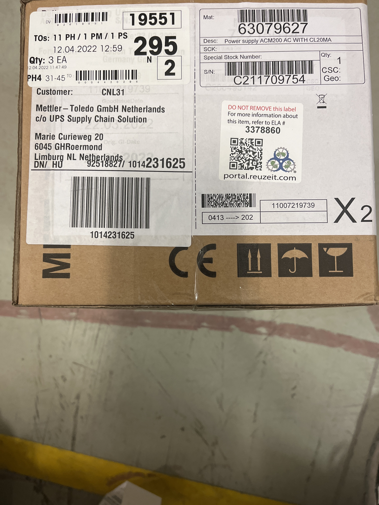 Mettler Toledo Power supply ACM200 AC Power Equipment for Lab