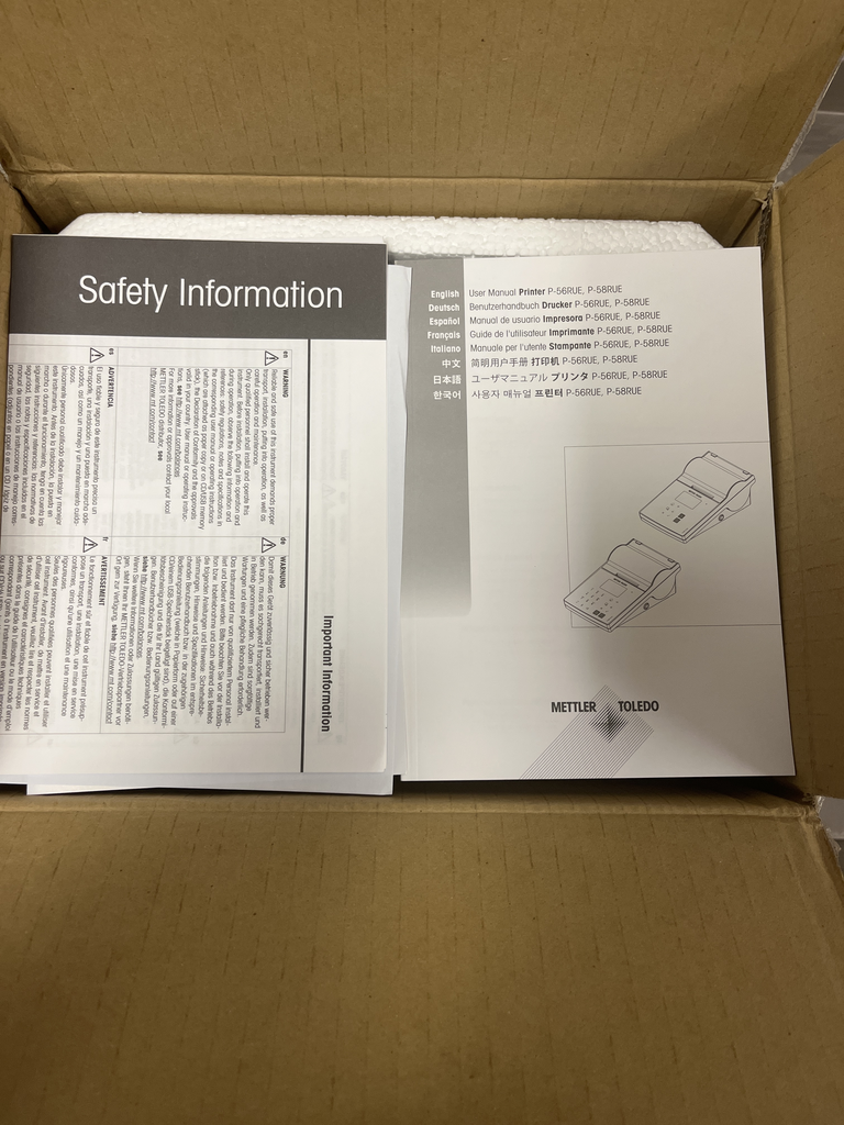 Mettler Toledo Lab Equip Acc Data Writer P-58RUE Analytical Accessory 120V