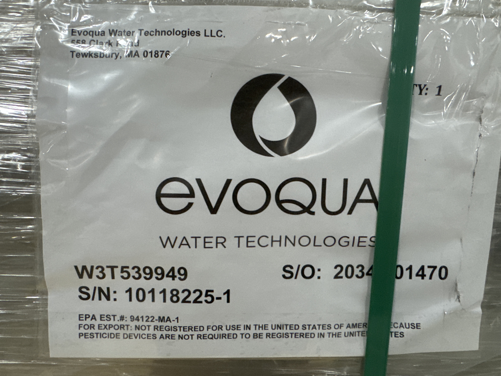Evoqua PGS Peak Ozone Generator Industrial Disinfection System Integration