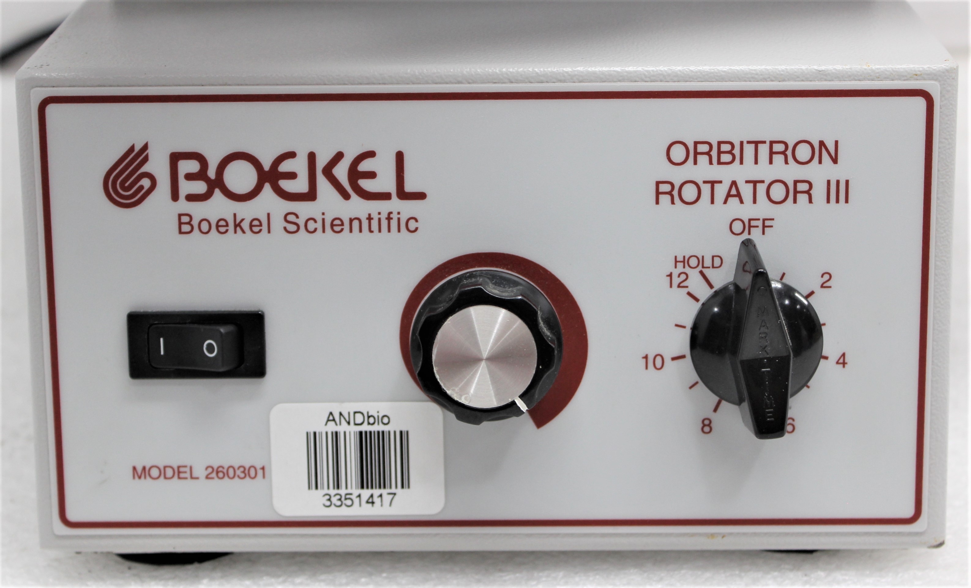 Boekel Orbitron Rotator III Vortexer 6-125 RPM Used 4C-40C Includes Cord