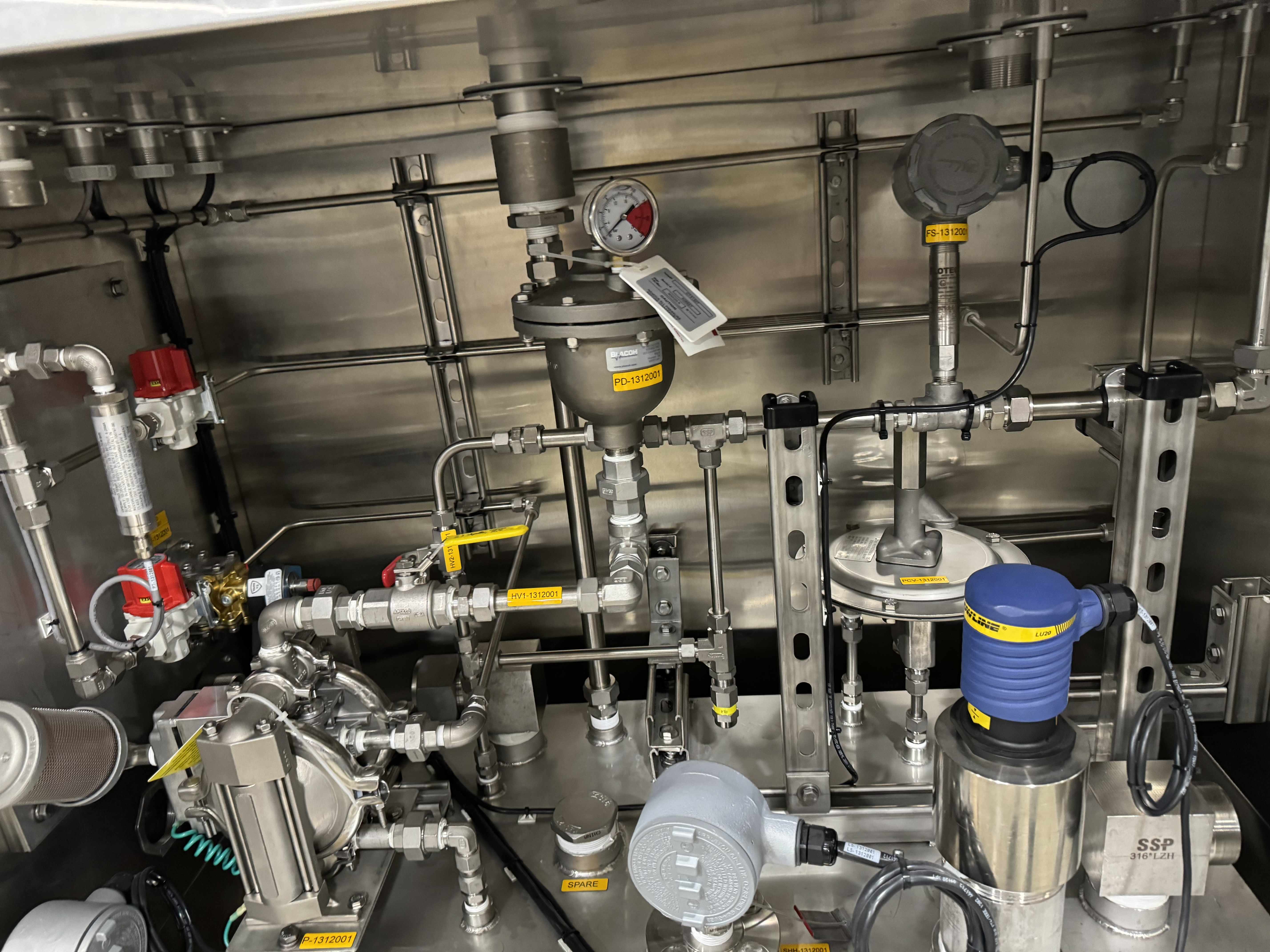 Tech Engineering SSPLS-30-006 Solvent Dispense System, 30 Gal, 316 SS