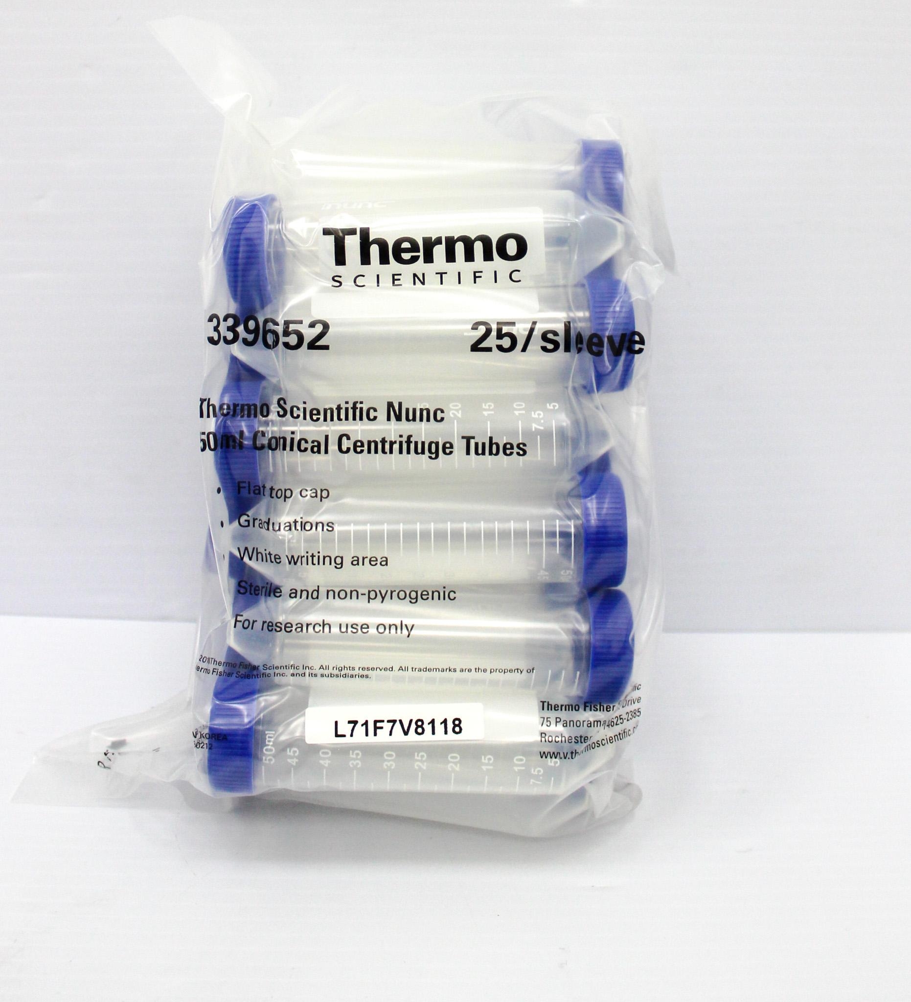 Thermo 339652 Centrifugation Tube Holder High Throughput Bulk Pack 50ml 500pc