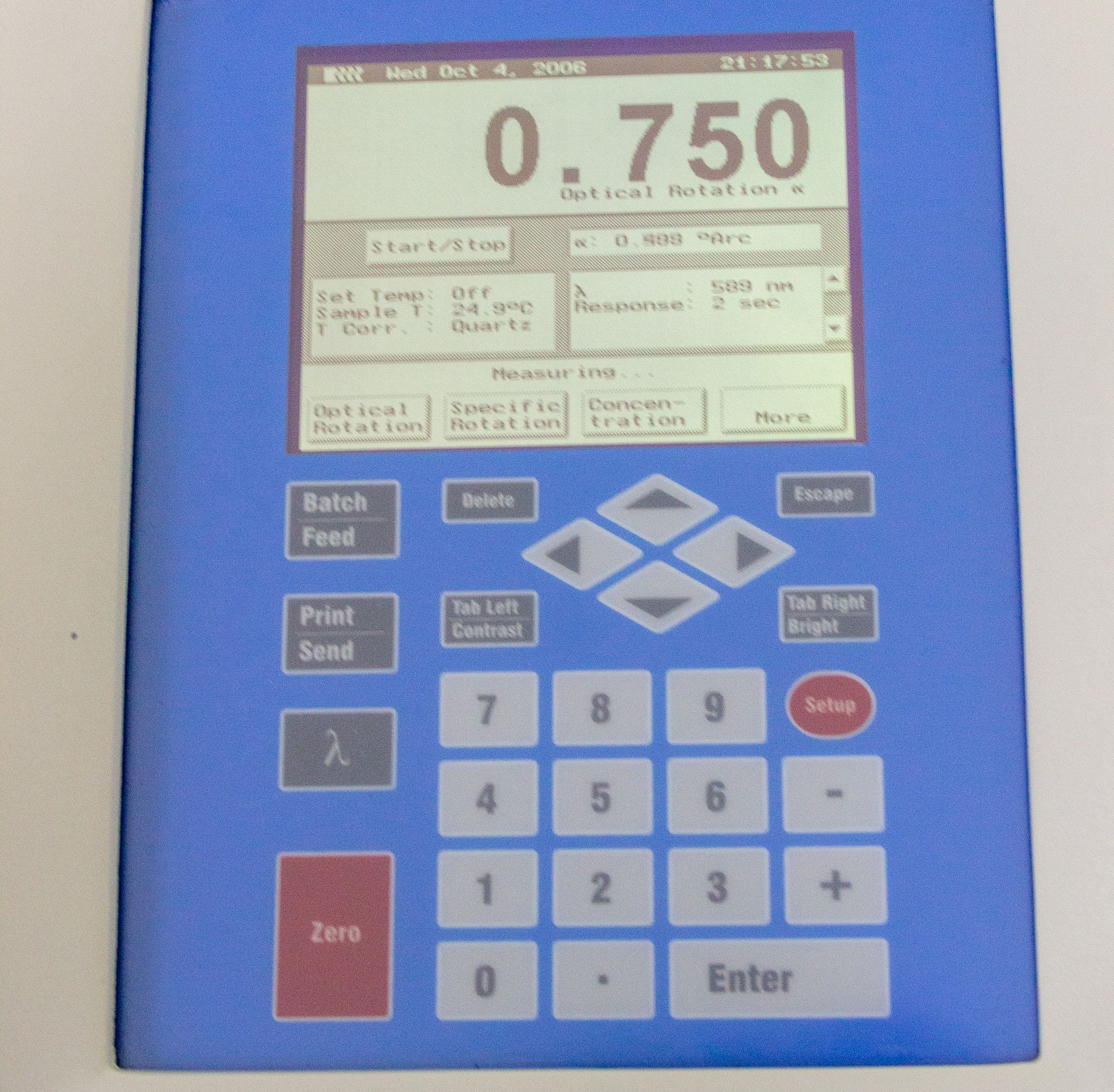 Rudolph A20766APV/6W Polarimeter Digital Multi-Wave TempTrol 120/220V 50/60Hz