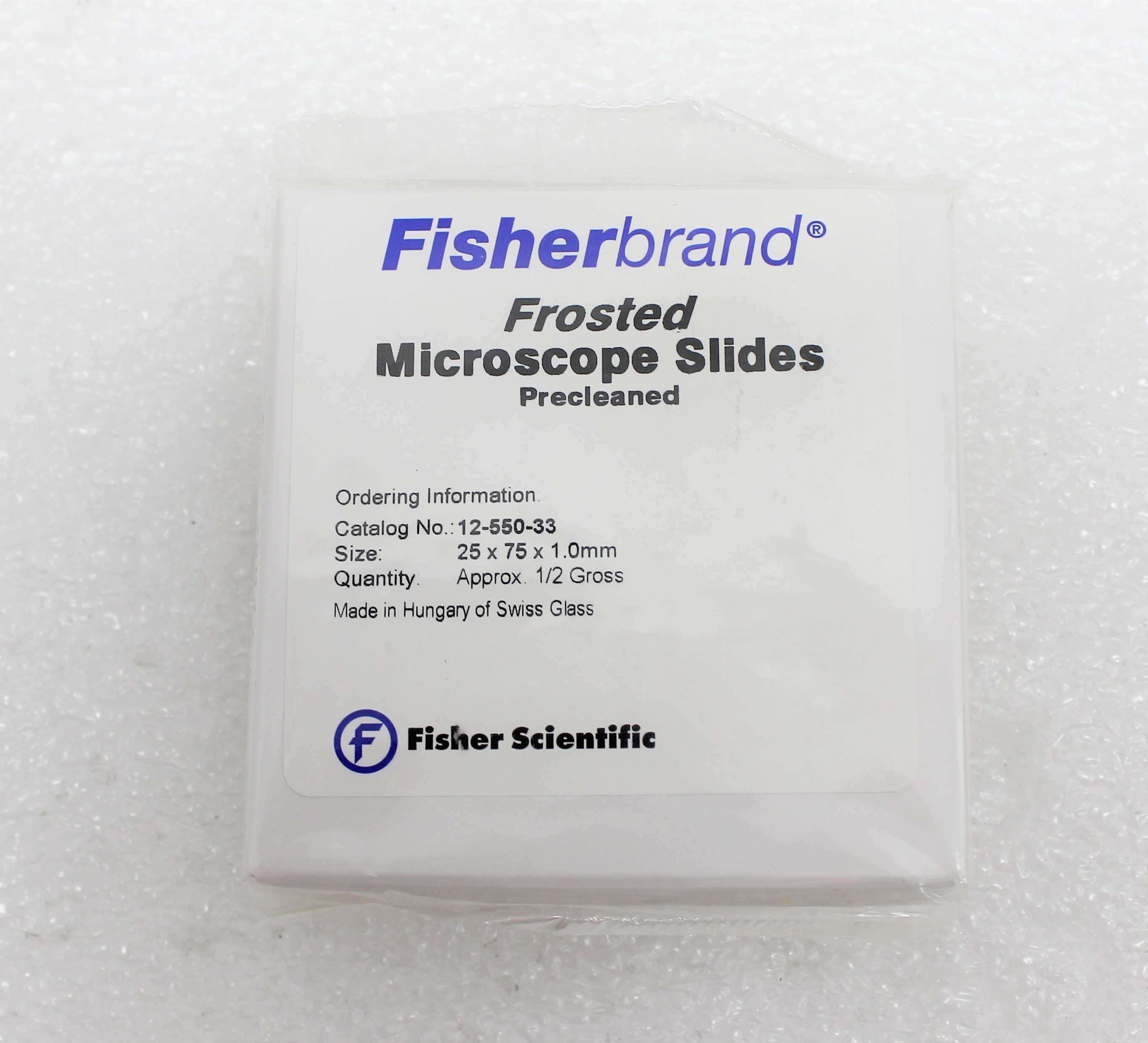 Fisher Frosted Microscope Slides Healthcare Accessory Sandblasted Ends