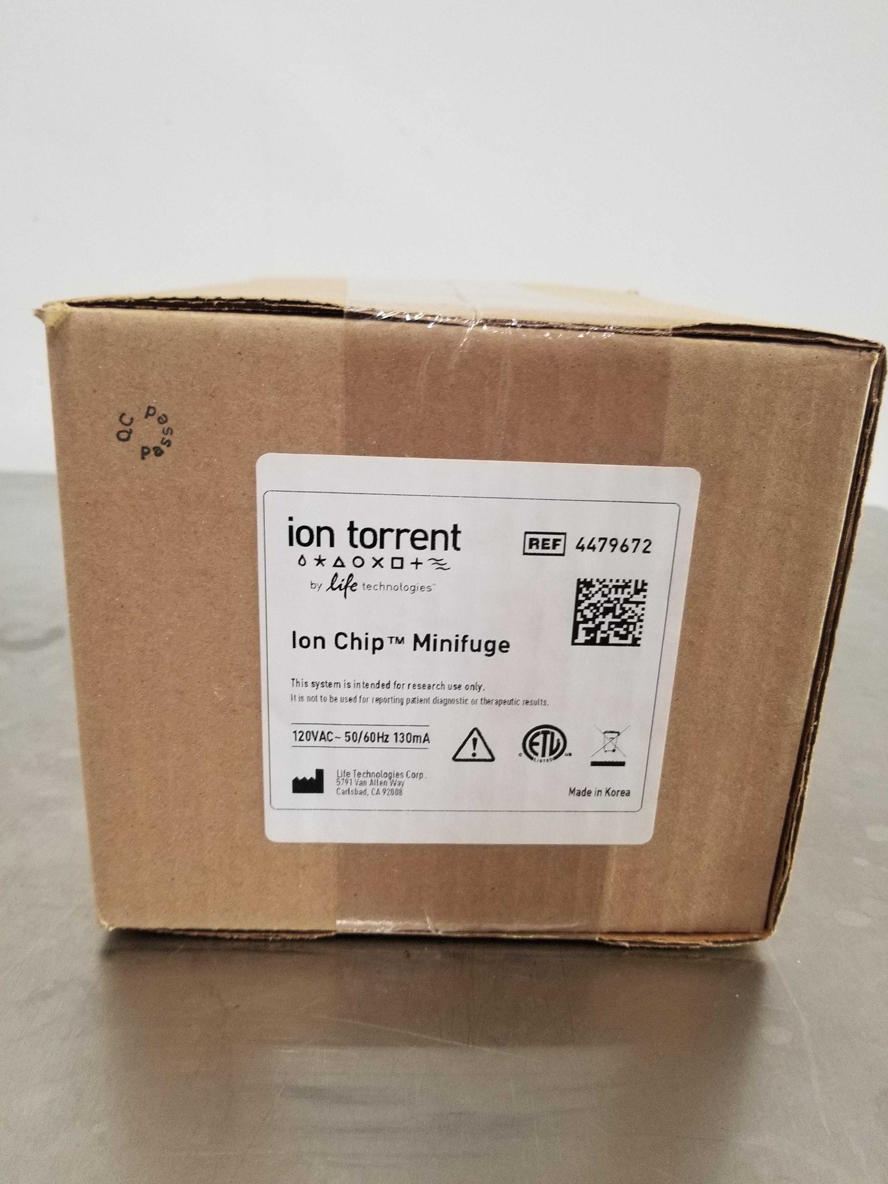Ion Torrent 4479672 Centrifugation Microcentrifuge for Ion PGM Proton Chips 120V