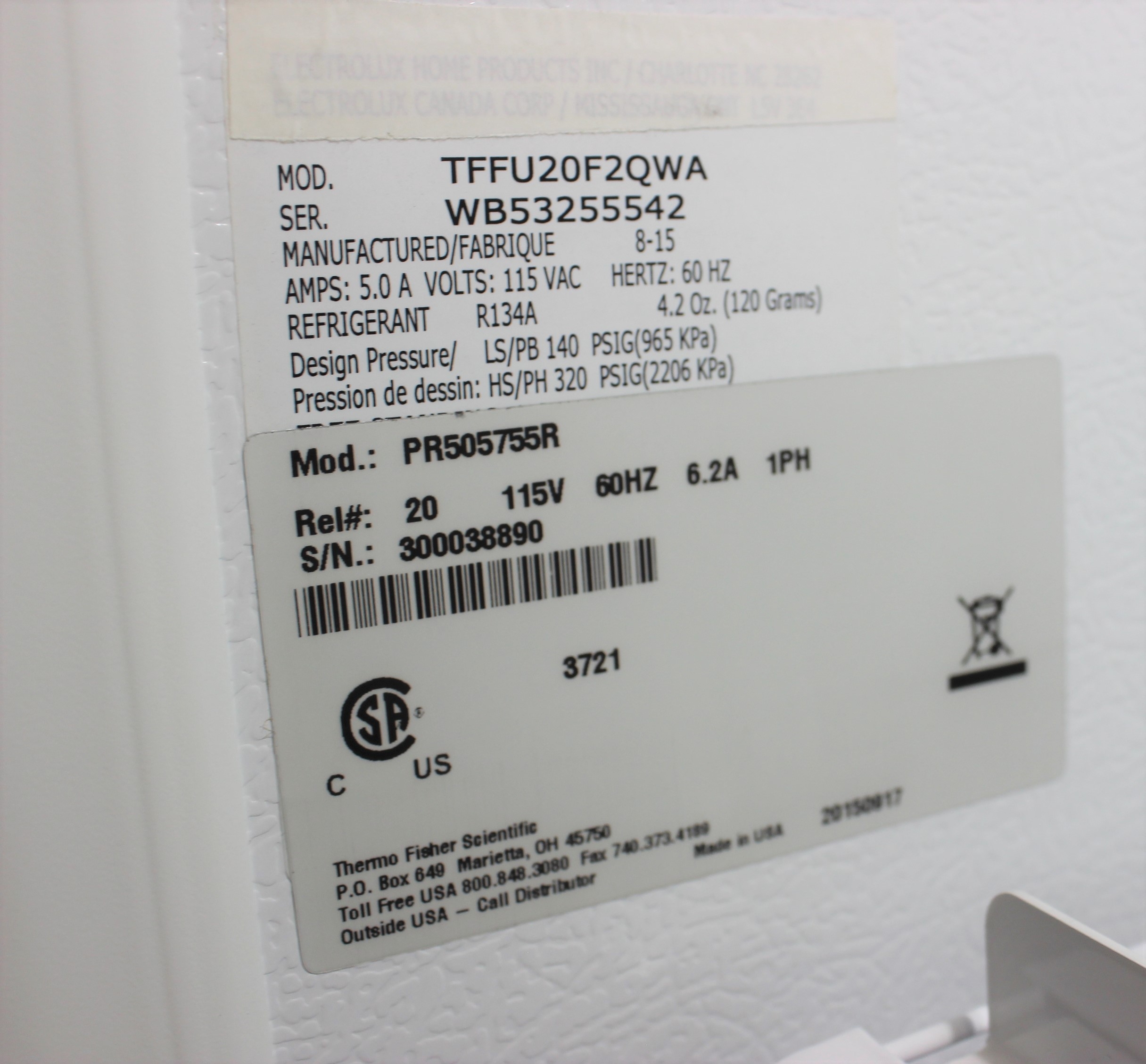 Thermo PR505755R Refrigerated Incubator 20 cu. ft. -10C to 50C Temperature Control