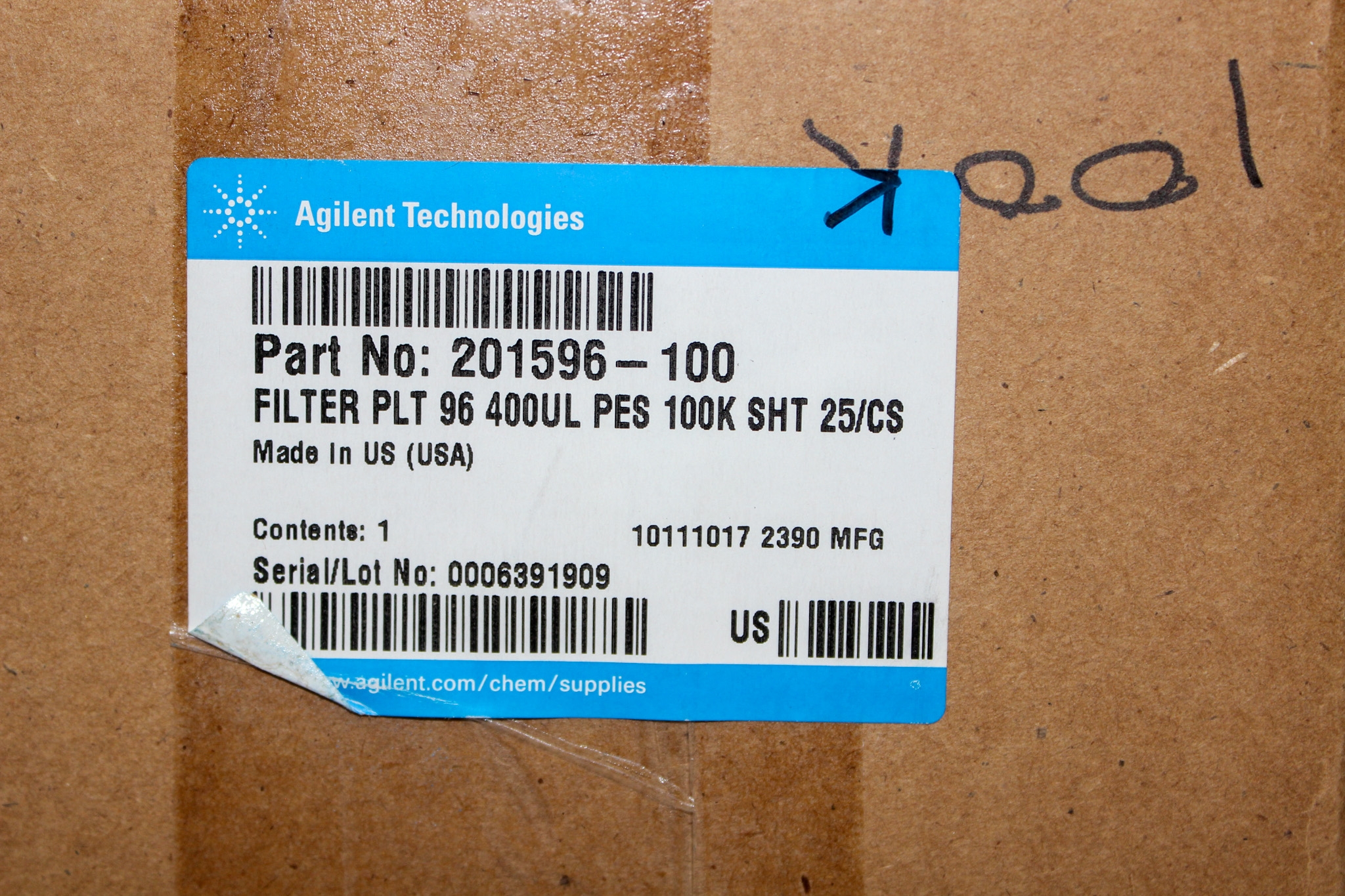 Agilent Technologies 201596-100 96-Well Polyethersulfone Filter Microplate PES