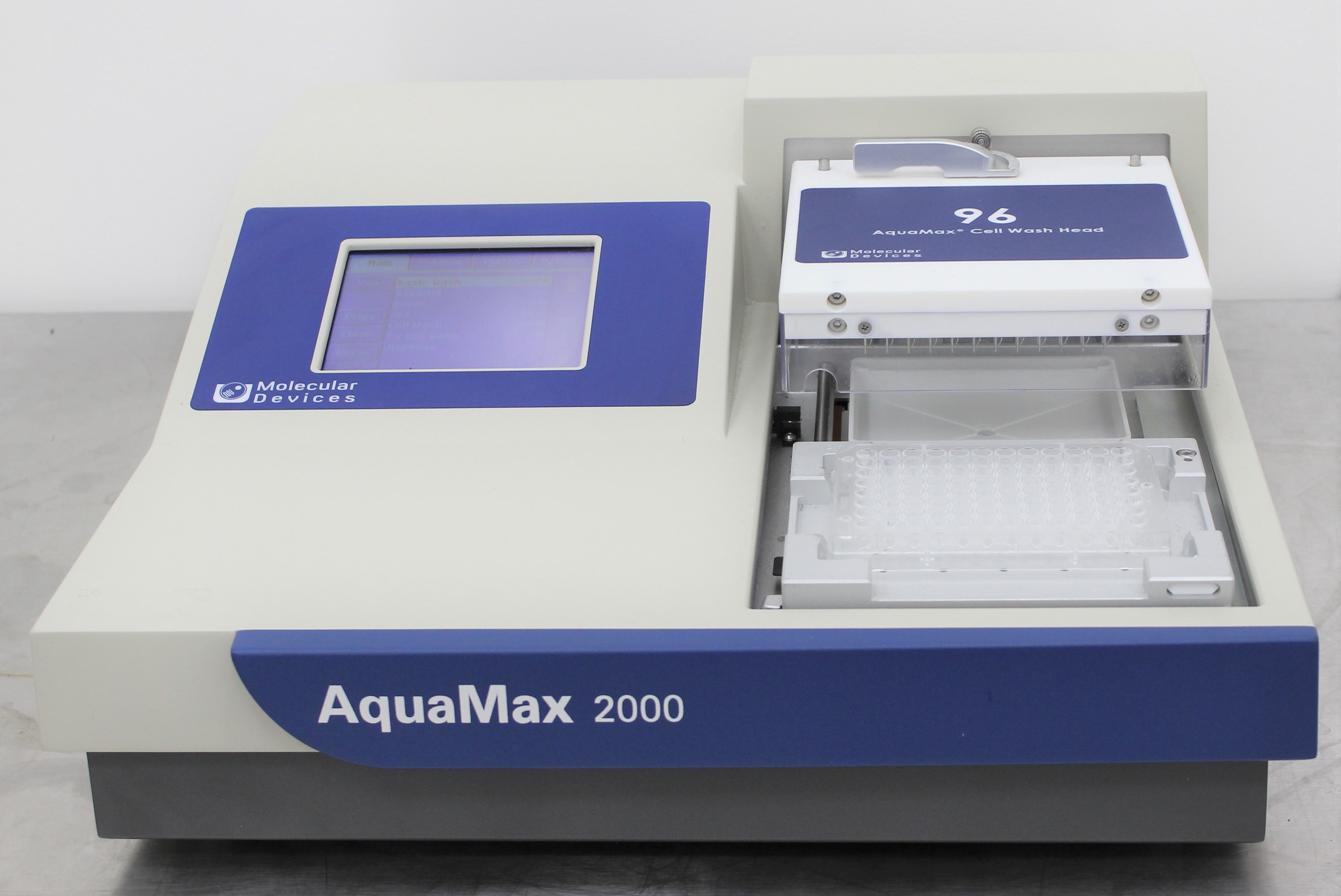 Molecular AquaMax 2000 Plate Washer 96/384 Well VG Used No Computer