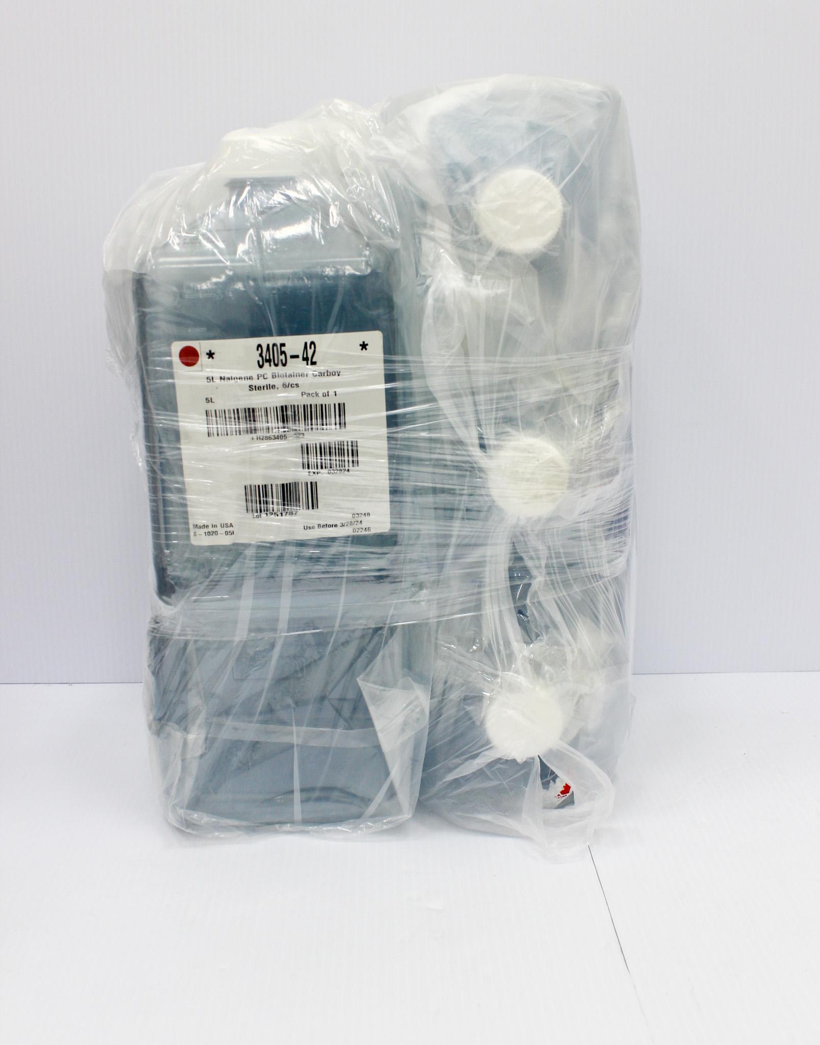 Thermo 3405-42 Biotainer Carboy 5L Pharmaceutical PC for -100C to 100C Use