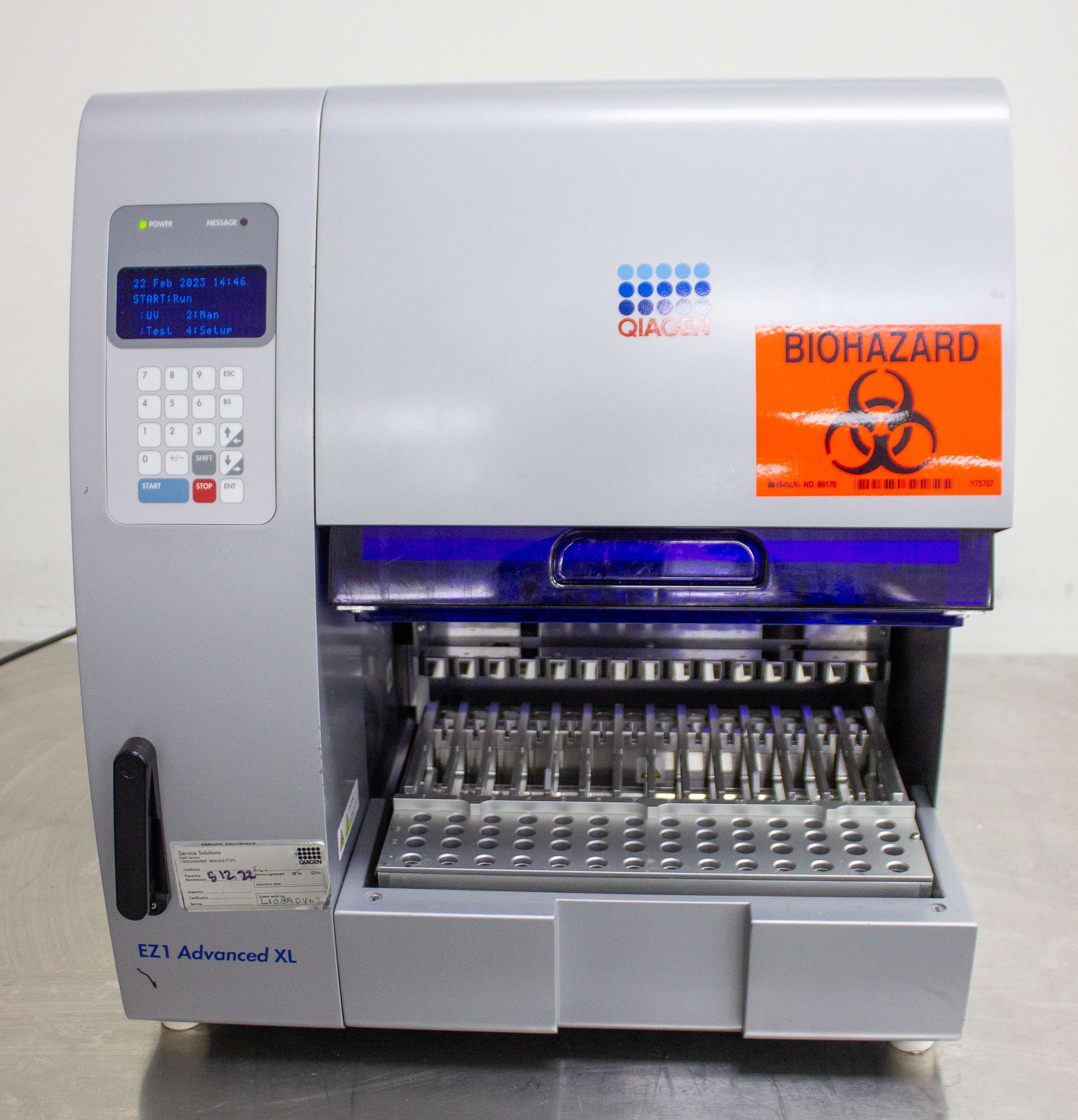 Qiagen EZ1 Advanced XL DNA RNA Purification Max 14 Samples UV 120V/220V