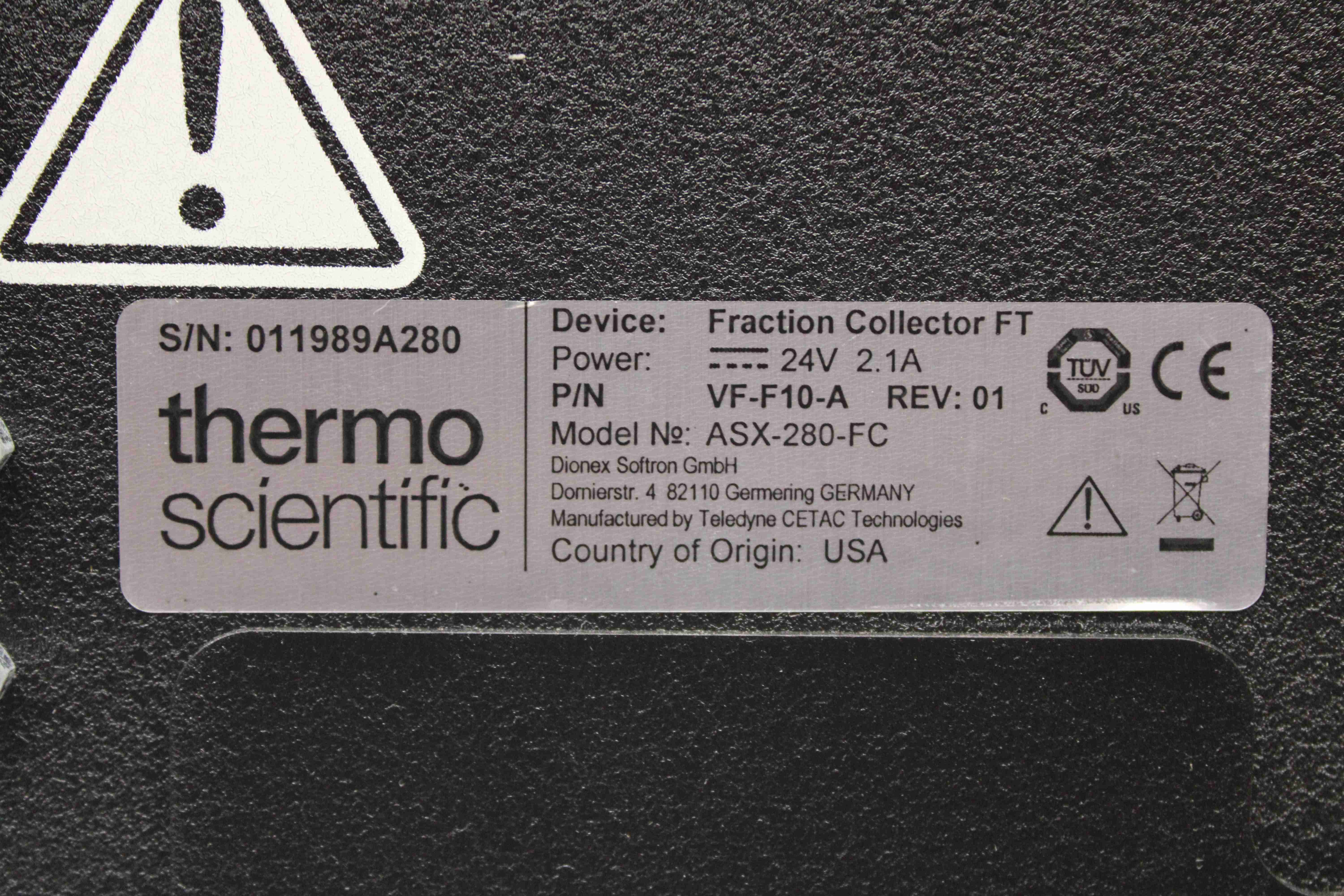 Thermo ASX-280-FC Fraction Collector for UHPLC/HPLC, Lab Use, Used Condition