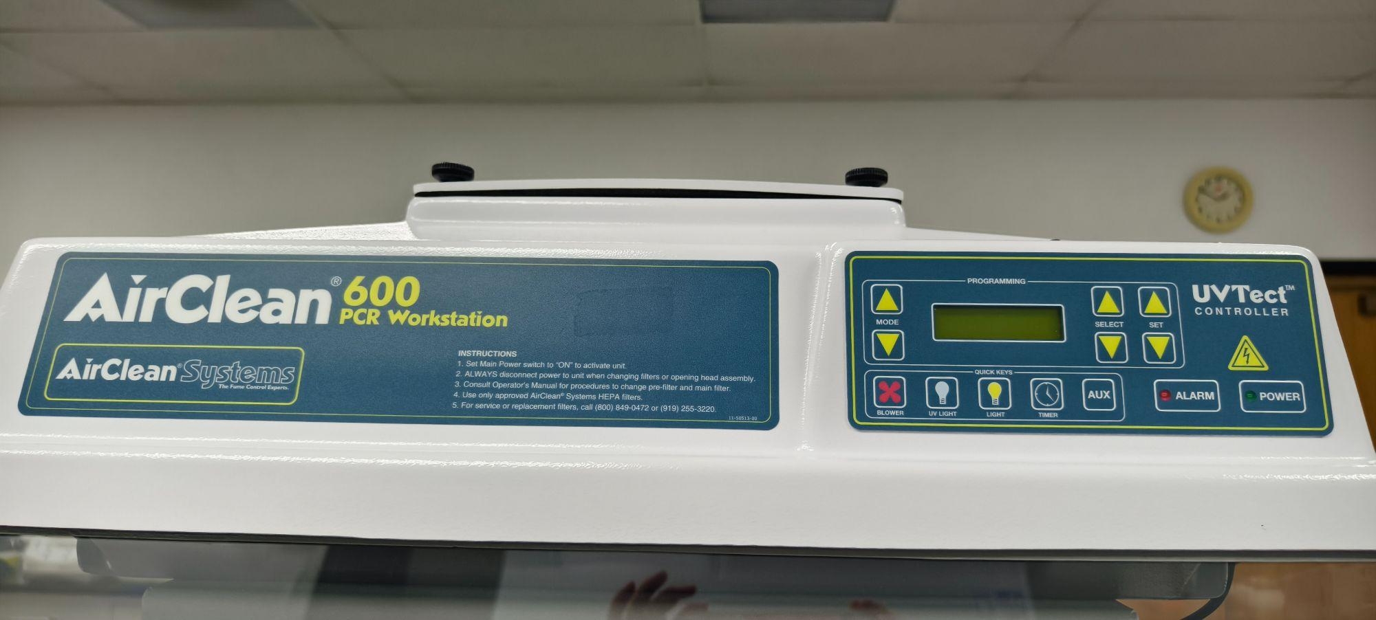 AirClean Systems AC600 Series PCR Workstations. 115V.
