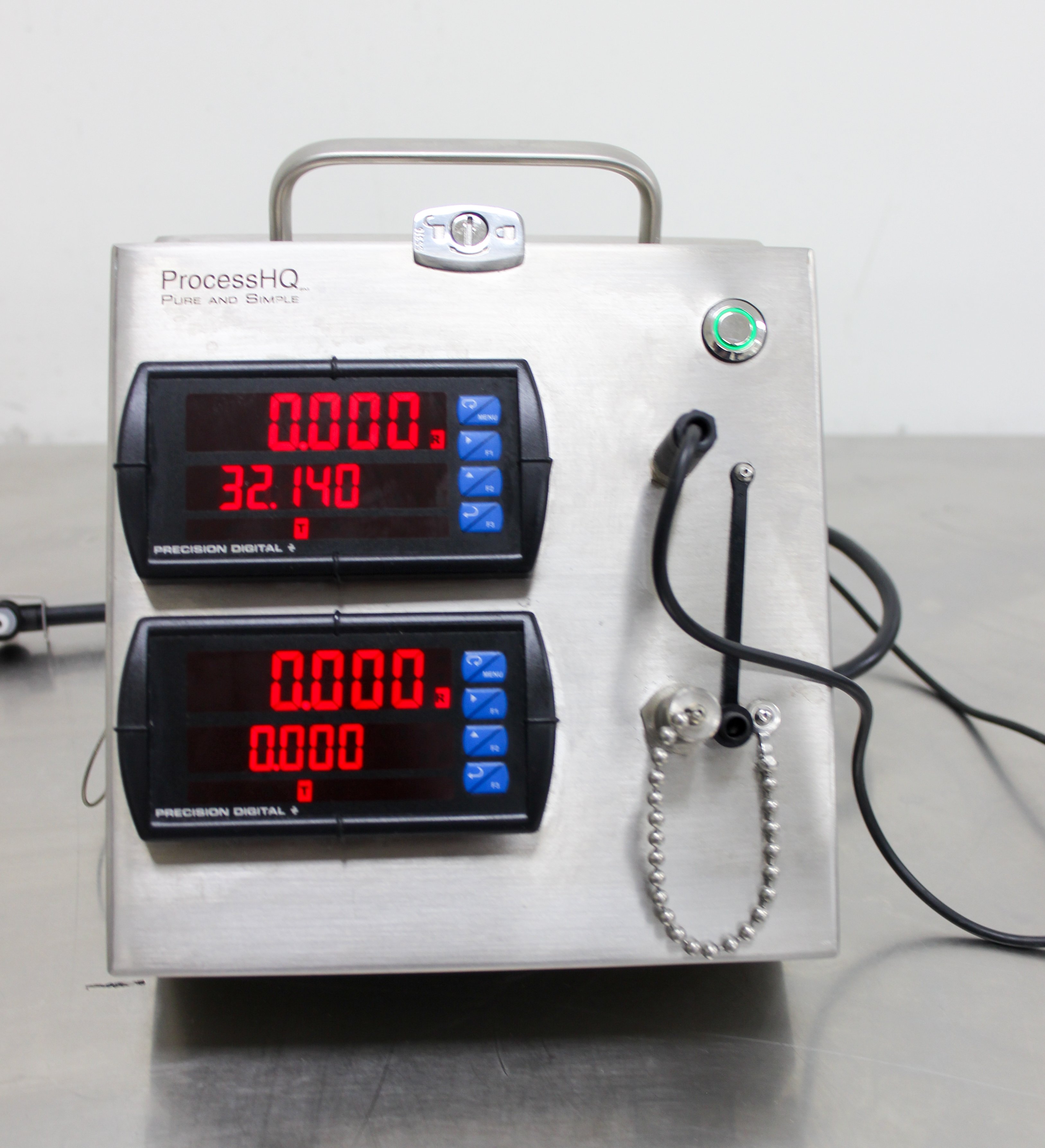 Bio-Tek Process HQ Disposable Flow Meter Monitor 6-Digit Display Dual Channel
