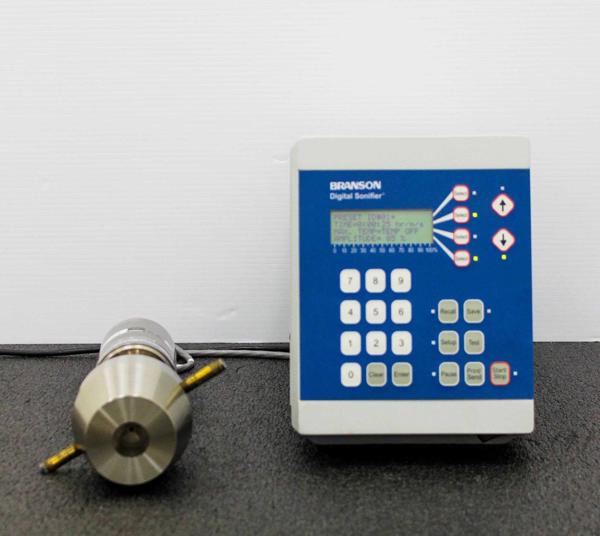 Branson 450 Digital Sonifier Homogenizer Cell Disruption Probe Pre-Sets