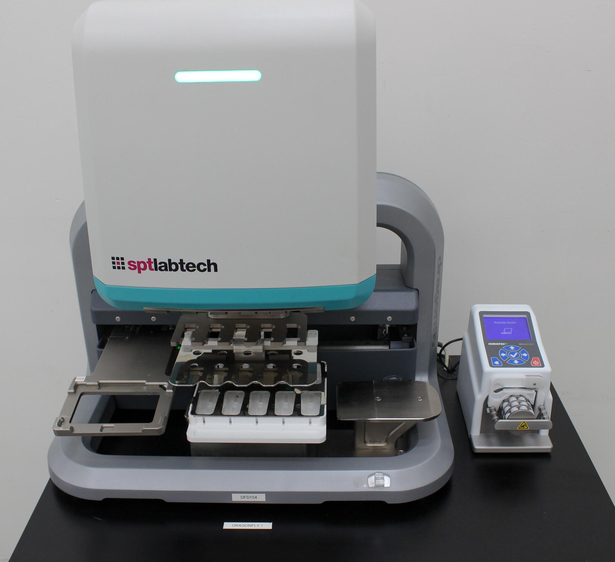 SPT Labtech Dragonfly Discovery Liquid Handler System with Cart