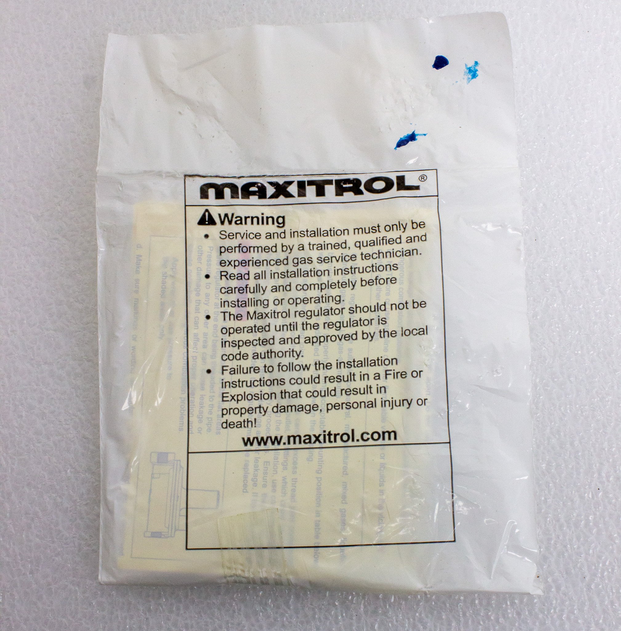 Maxitrol RV61 Gas Pressure Regulator for Fuel & Noncorrosive Gases